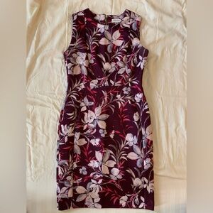 Calvin Klein Floral Sleeveless Sheath Dress